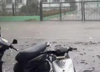 Se registran granizadas y fuertes lluvias en Bonao y Constanza por vaguada y sistema frontal