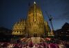 Papa León XIV bendice la Torre de Jesús de la Sagrada Familia en el centenario de la muerte de Antoni Gaudí