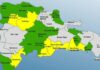 Aumentan a 20 las provincias en alerta por efectos de una vaguada