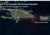 Se registra sismo de magnitud 5.0 al este de República Dominicana