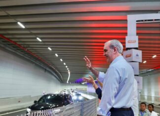Presidente Luis Abinader encabeza la apertura del túnel de la Plaza de la Bandera
