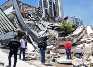 Aumenta a 294 la cifra de muertos por terremoto en Colombia
