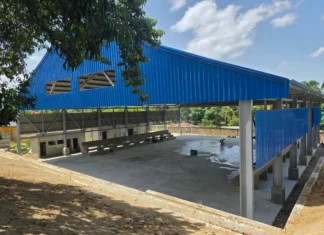 Nuevos techados construidos por Infraestructura Escolar en Dajabón alcanzan un 85 % de ejecución