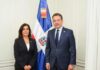 Nuevo canciller recibe a la embajadora de EE. UU. y reafirman disposición de un diálogo permanente