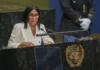 Delcy Rodríguez dice que en Venezuela habrá elecciones y que ha iniciado el dialogo con sectores de la oposición